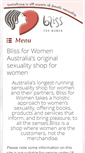 Mobile Screenshot of bliss4women.com.au