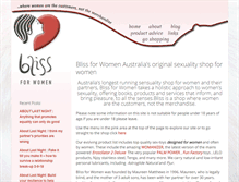 Tablet Screenshot of bliss4women.com.au